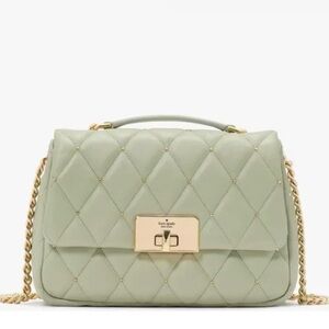 Kate Spade NWT Carey Quilted Studs Small leather Flap Crossbody